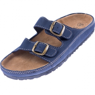 Leder-Zimtlatschen-Blau